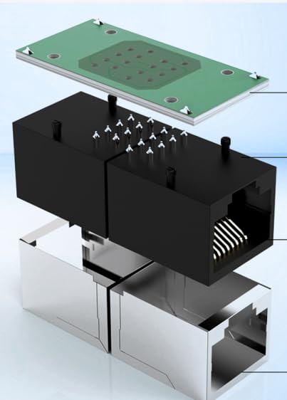 CentIoT - RJ45 Connector Coupler Cat7/Cat6/Cat5e Ethernet Network LAN Pass Through Adapter (36MM)