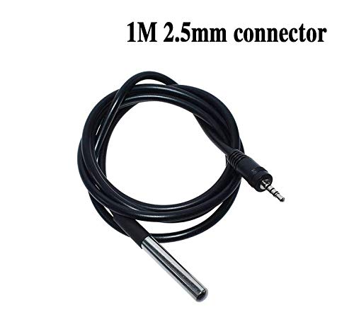 CentIoT - DS1820 Waterproof Stainless steel package - DS18b20 temperature probe 18B20 temperature sensor - 1M 2.5mm Jack