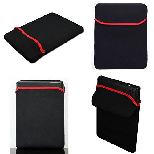 OrgyNX - Reversible Black & Red Durable Neoprene Notebook Laptop Case Sleeve Cover Fit (13")