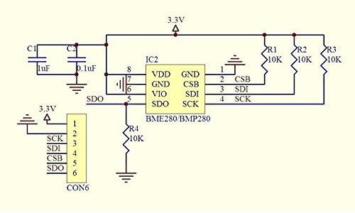 CentIoT - I2C SPI BMP280 3.3 Digital Barometric Pressure Altitude Sensor High Precision Atmospheric Module