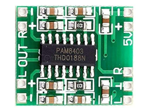CentIoT - PAM8403 2 x 3W - 2 Channels 3W dual channel stereo mini Class D Digital Audio Power Amplifier Board USB DC 5V