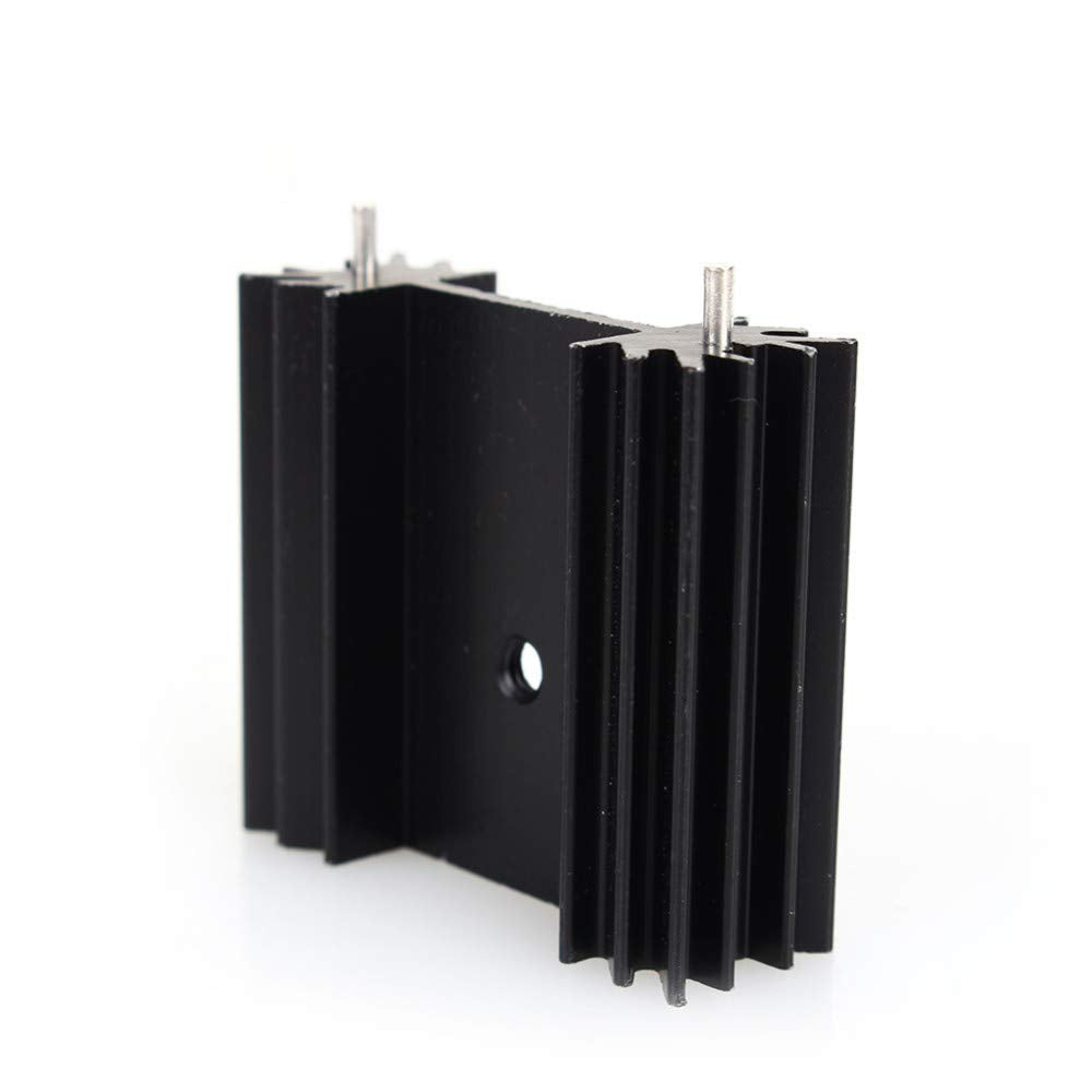CentIoT - 5PCS TO-247 34X12X25MM Aluminium Heatsink with Cooling Fin - suitable for IGBT Transistors MOSFET Triod IC - Black Anodised with Cooling Fin