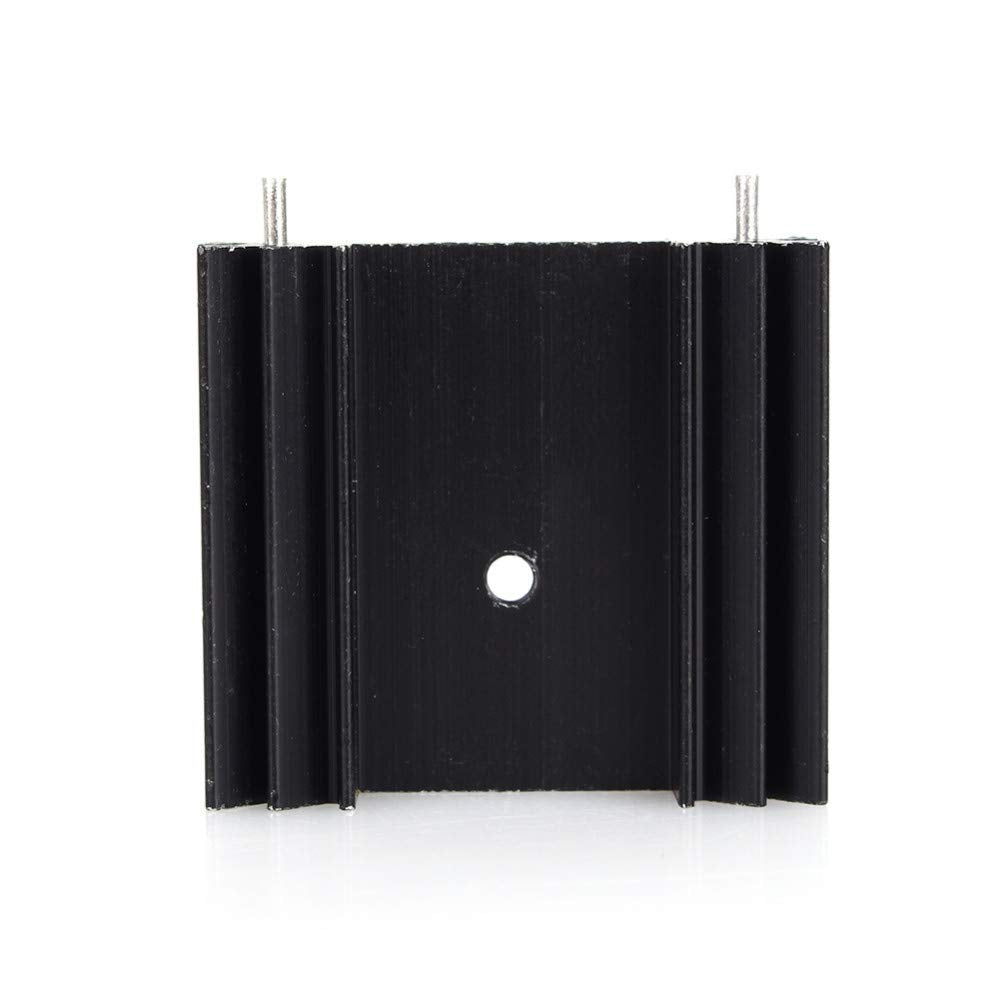 CentIoT - 5PCS TO-247 34X12X25MM Aluminium Heatsink with Cooling Fin - suitable for IGBT Transistors MOSFET Triod IC - Black Anodised with Cooling Fin