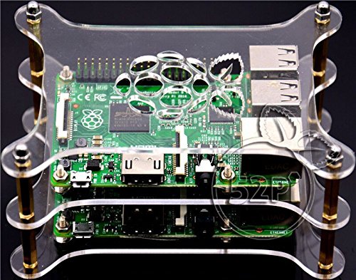 CentIoT - 4-layer Transparent Acrylic Case Clear Shell Enclosure - for Raspberry Pi 2 Model B and 3B plus DIY