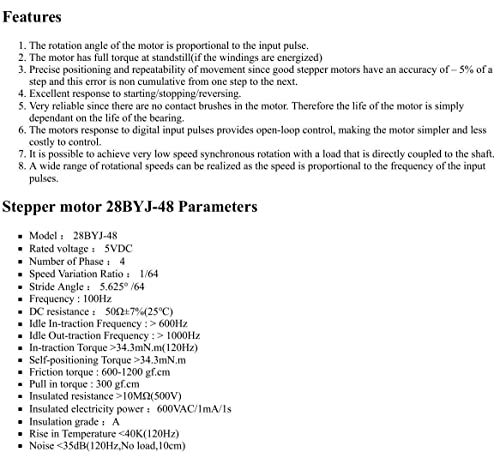 CentIoT - Stepper Motor 28YBJ-48 DC 5V 4 Phase 5 Wire - with ULN2003 Driver Board