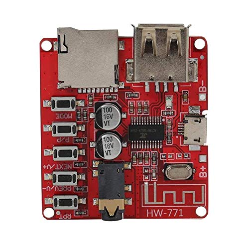 CentIoT - HW-771 Bluetooth 4.1 Lossless MP3 Decoder Board with USB and TFT - 5V Car Speaker Audio Amplifier Board Receiver Module