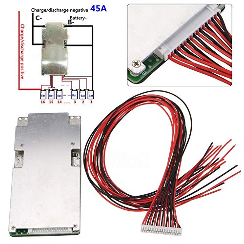 CentIoT - 16S 60V 45A BMS PCB Protection Board with Balance for Ebike Li-ion Battery