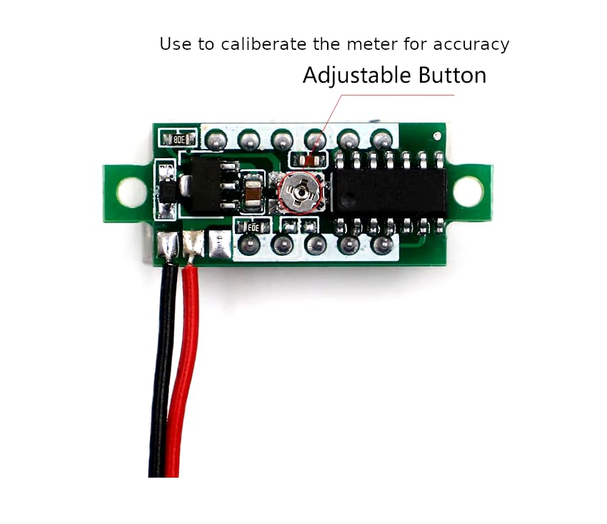 CentIoT - Mini Digital Voltmeter 0.28inch LED Display - 2.5-30V DC Two Wire
