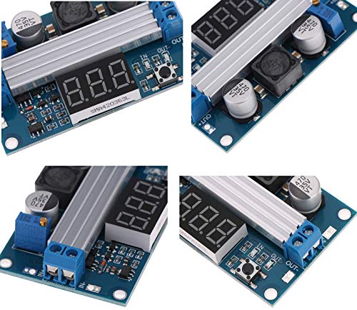 CentIoT - LTC1871 100W DC DC Step Up Booster Converter Module Power Supply Voltage Regulator 3-35V to 3.5-35V with Voltmeter