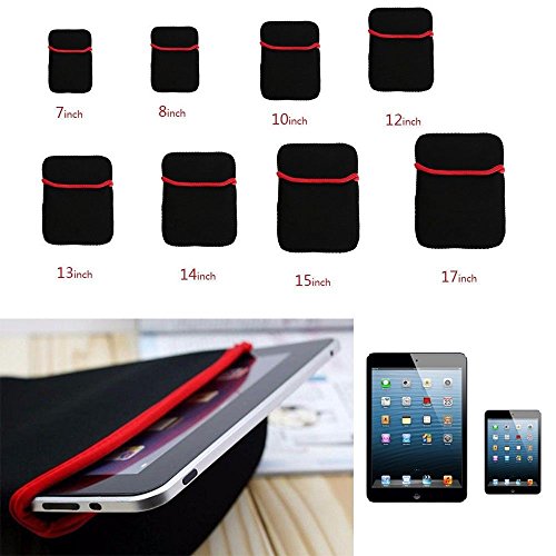 OrgyNX - Reversible Black & Red Durable Neoprene Notebook Laptop Case Sleeve Cover Fit