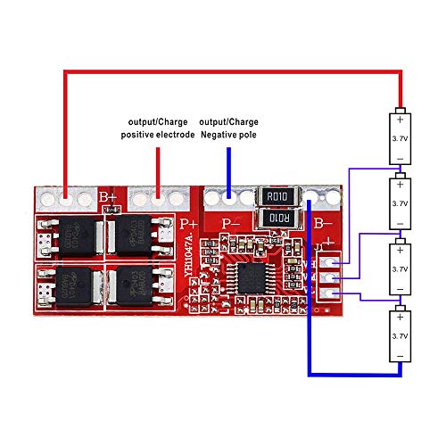 CentIoT® - 4S 14.8V 16.8V BMS Battery Management System PCM PCB for 4 Series 18650 li-ion Lithium Ion Battery Pack