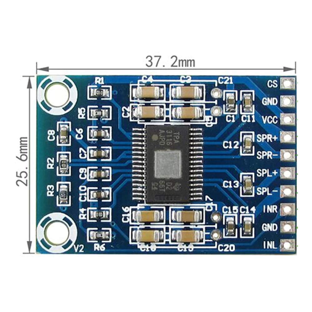 CentIoT - TPA3116 2 * 50W Ultra-Thin 2 Channels Each 50W Dual channel stereo mini Class D Digital Audio Power Amplifier Board