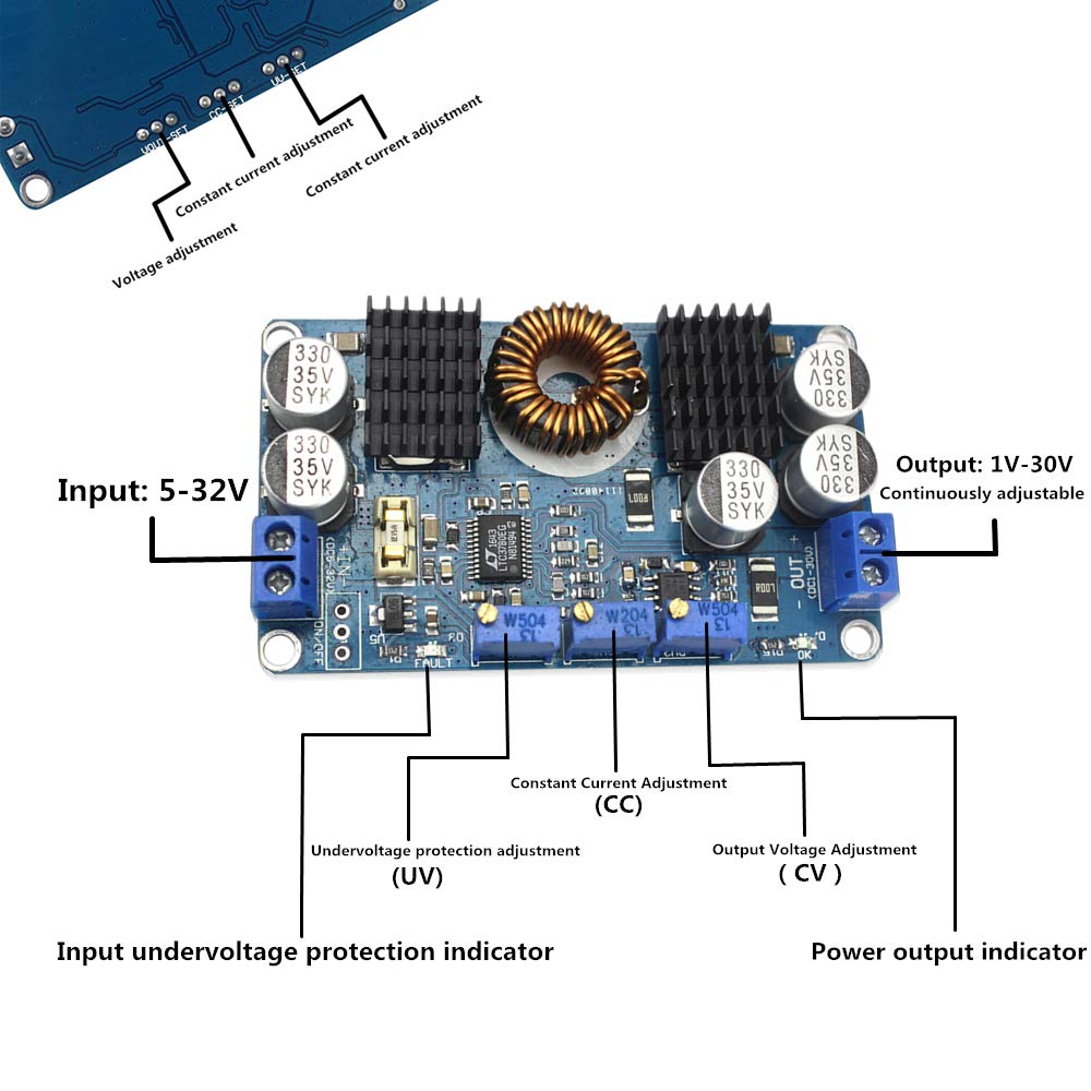 CentIoT - DC-DC CC and CV - Automatic Boost and Buck Voltage Converter