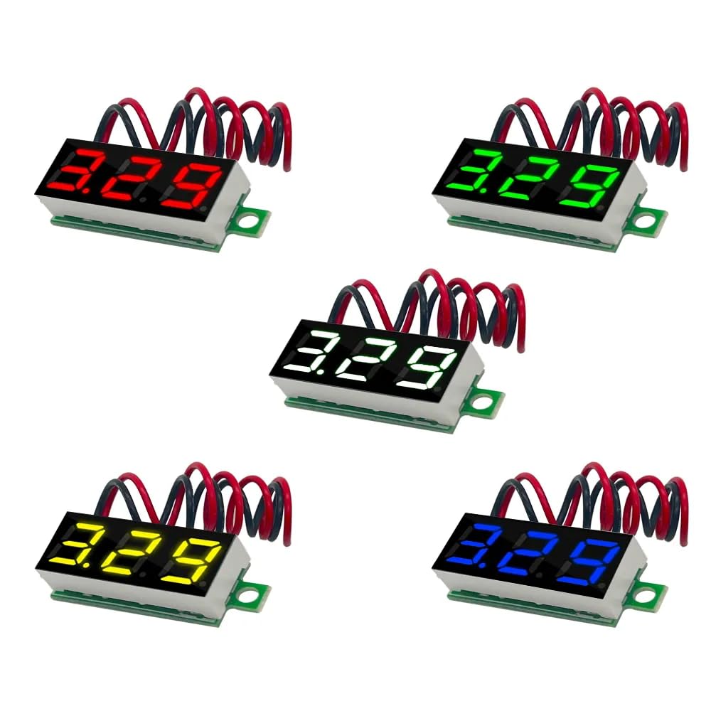 CentIoT - Mini Digital Voltmeter 0.28inch LED Display - 2.5-30V DC Two Wire