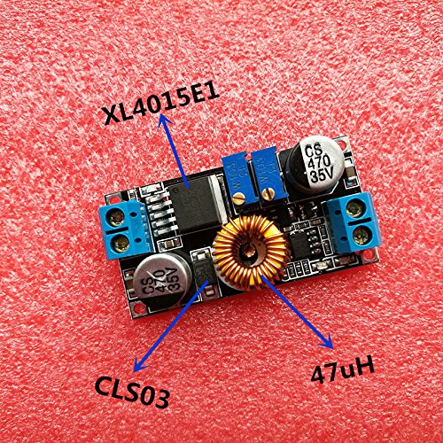CentIoT - XL4015 CC CV Buck Converter 5A 8V-36V to 1.25V-32V Adjustable Step down Power Supply Module