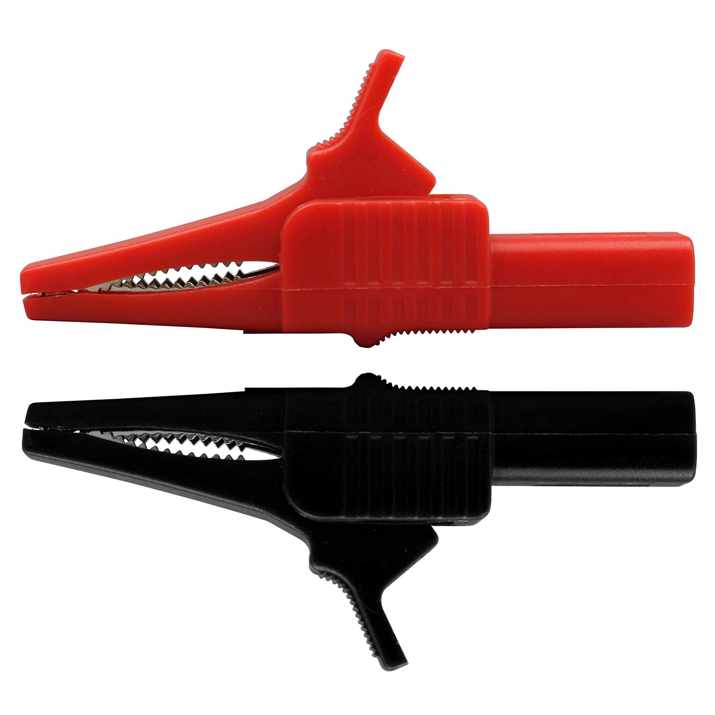 CentIoT - 2PCS 55MM Full Insulated Protective nickel coated Alligator Crocodile clip - for Multimeters Electronic Diagnostic tool - 1000V 32A 20MM Jaw Opening