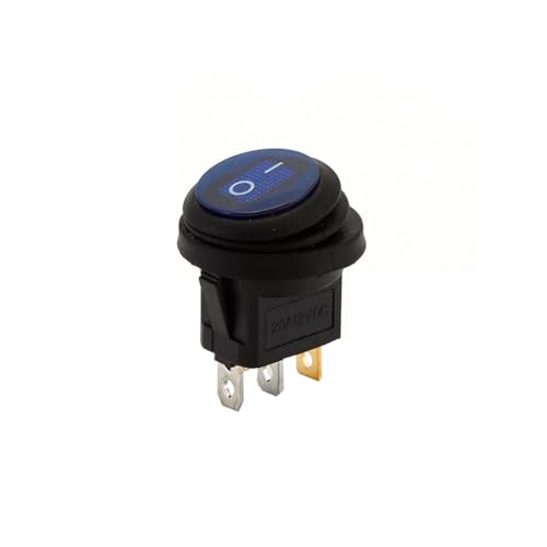 CentIoT - Waterproof Round Rocker Switch - IP65 KCD1 250V 6A 3PIN ON-OFF SPST