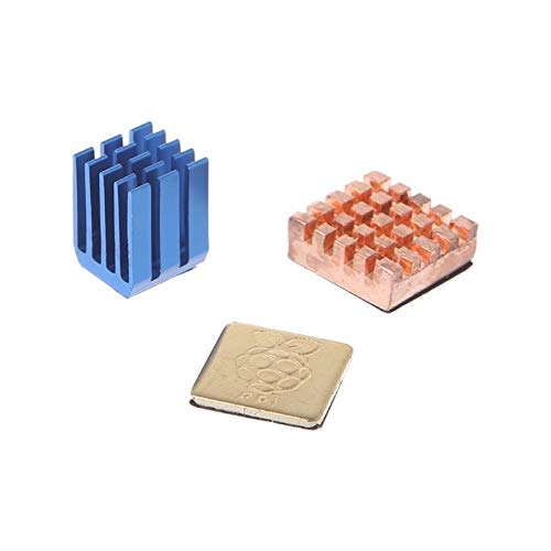 CentIoT - Heatsink Set - 1 Aluminum + 2 Copper Heat Sinks Cooling Sitcky Pad For Raspberry Pi 2 3 Model B B+