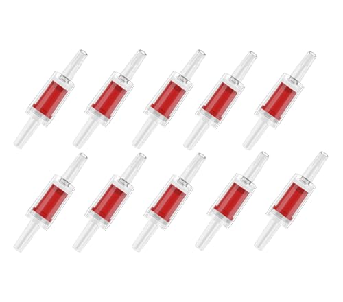 CentIoT - One-Way Non-Return Inline Check Valve - Plastic Transparent - for Water Co2 oxygen Aquarium air pump fish tank (4MM Black)