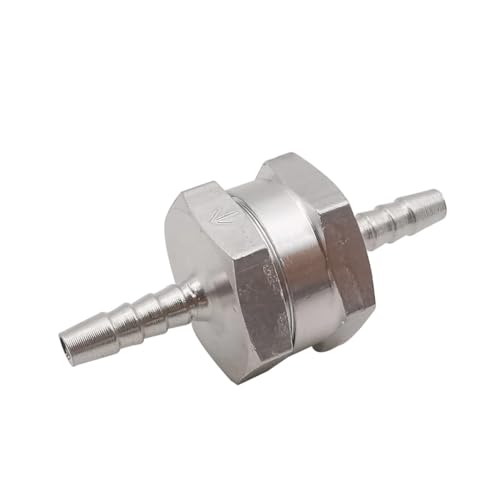 One-Way Non-Return Inline Check Valve - Aluminium Alloy with NBR valve - for fuel Petrol Diesel
