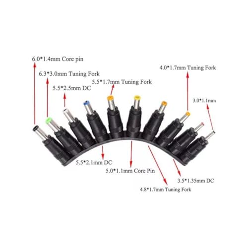 CentIoT - 34 in 1 DC 5.5X 2.1 MM Male DC Jack Socket Connector to 34 Types Male Power Plug (34 in 1)
