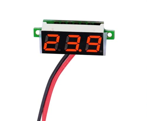 CentIoT - Mini Digital Voltmeter 0.28inch LED Display - 2.5-30V DC Two Wire