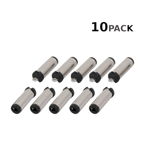 CentIoT - DC Power Plug Female - 5.5 x 2.1 3A Cable Mount Flat pin (Pack of 10)