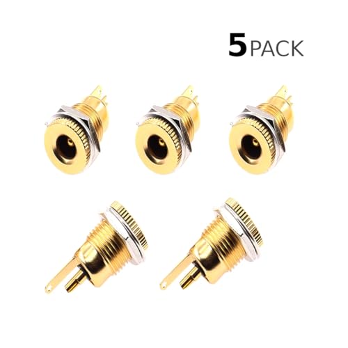 CentIoT - DC Power Jack Male Socket - Panel Mount Full Metal