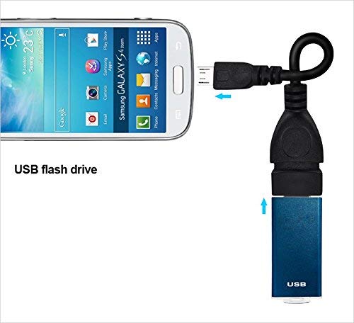 CentIoT - USB 2.0 A Female to Type B Male 5 Pin Adapter Cable Black 14cm OTG Host Adapter Cable Extension (Type B Micro -to- Type A Female)