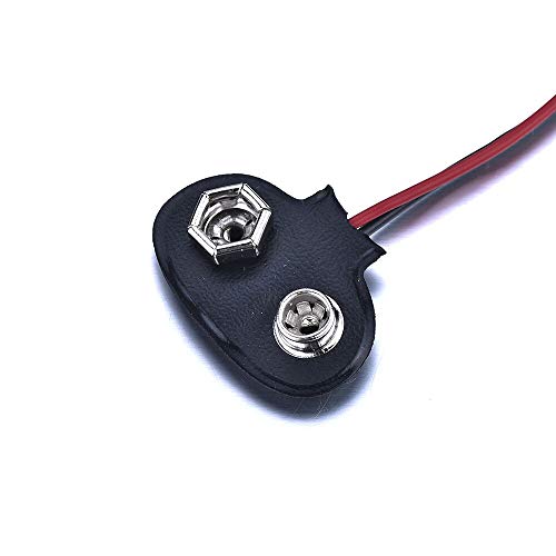 CentIoT - 5PCS 9V battery snap power cable to DC 9V clip male line battery adapter suitable for arduin and other MCU's