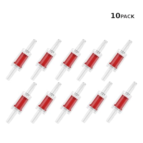 CentIoT - One-Way Non-Return Inline Check Valve - Plastic Transparent - for Water Co2 oxygen Aquarium air pump fish tank (4MM Black)