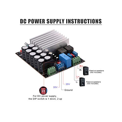 CentIoT - TDA8954 210W + 210W Stereo 2.0 Ultra High Power Dual Channel Audio Digital Power Amplifier Board