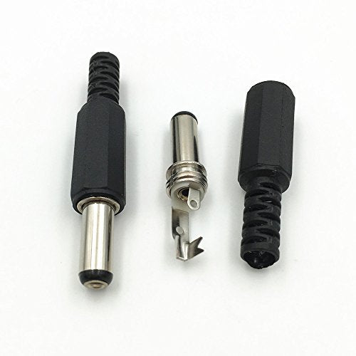 CentIoT - 5PCS DC Power Supply Female Plug Pin - 12V 3A - DC-005 PIN=2.0 - (5.5mm*2.1mm 14mm Long Female Plug)