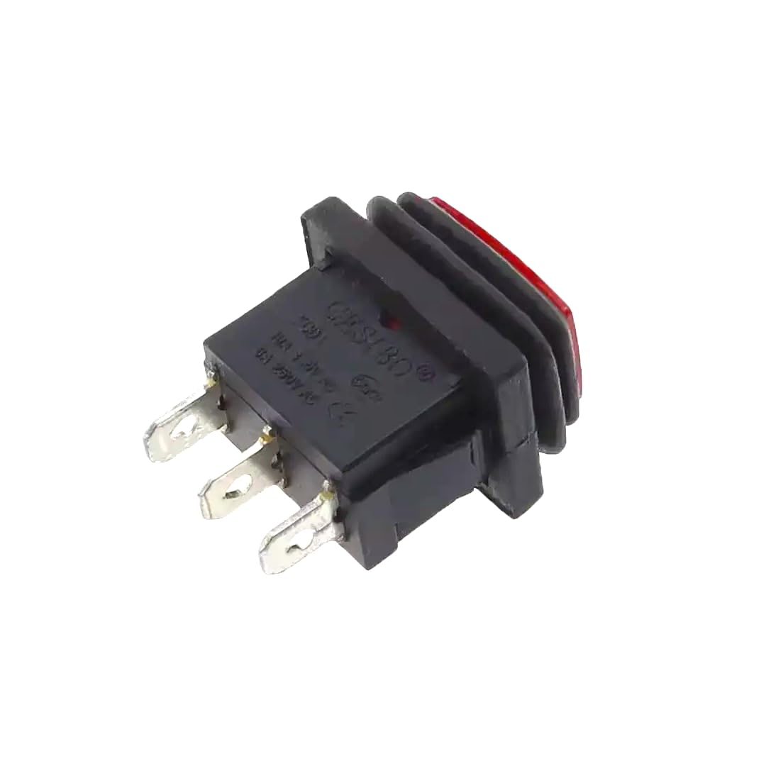 CentIoT - Waterproof Rocker Switch - IP65 KCD1 21 X 15MM 250V 6A 3PIN ON-OFF-ON SPDT 3 Positions
