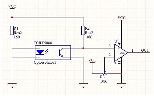 CentIoT - 10PCS TCRT5000 TCRT5000L IR LED Infra red Reflective Optical Sensor with Transistor Output