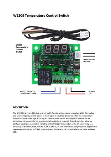 CentIoT® - Digital Thermostat/Temperature/Thermo Controller Switch Module | Waterproof NTC Sensor