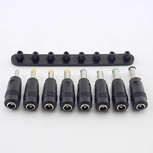 CentIoT - DC 5.5X 2.1 MM Female DC Socket Adapter Connectors to 6.3 6.0 5.5 4.8 4.0 3.5mm 2.5 2.1 1.7 1.35mm Male Jack Plug Power Adaptor