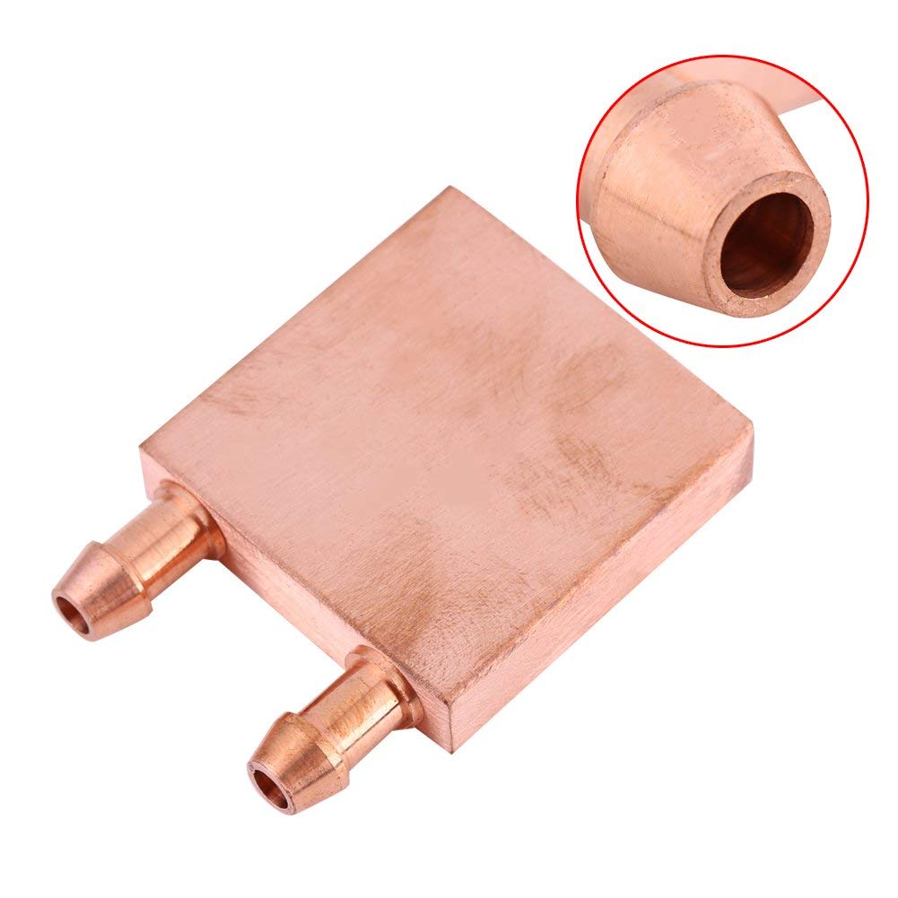 CentIoT® - Water Cooling Block 40x40x12mm Liquid Cooler Waterblock radiator for GPU CPU cooling heatsink