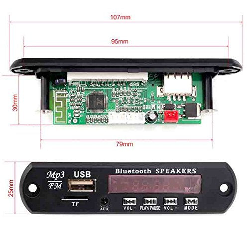 CentIoT - Bluetooth v3.0+EDR Mp3 WMA Decoder Audio Player Module w/TF Card Slot USB FM Remote Display