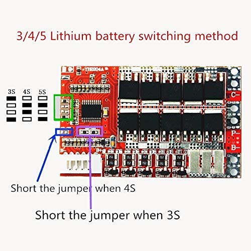 CentIoT - 3S 11.1 12.6V Battery Charging Module PCB BMS Protection Board For 3 Series lithium LicoO2 Limn2O4 18650 26650 battery - with Balance Function