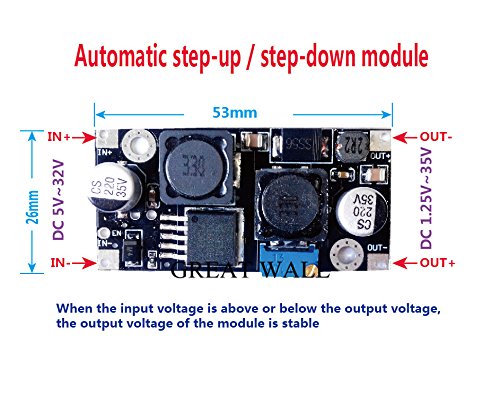 CentIoT - XL4015 CC CV Buck Converter 5A 8V-36V to 1.25V-32V Adjustable Step down Power Supply Module