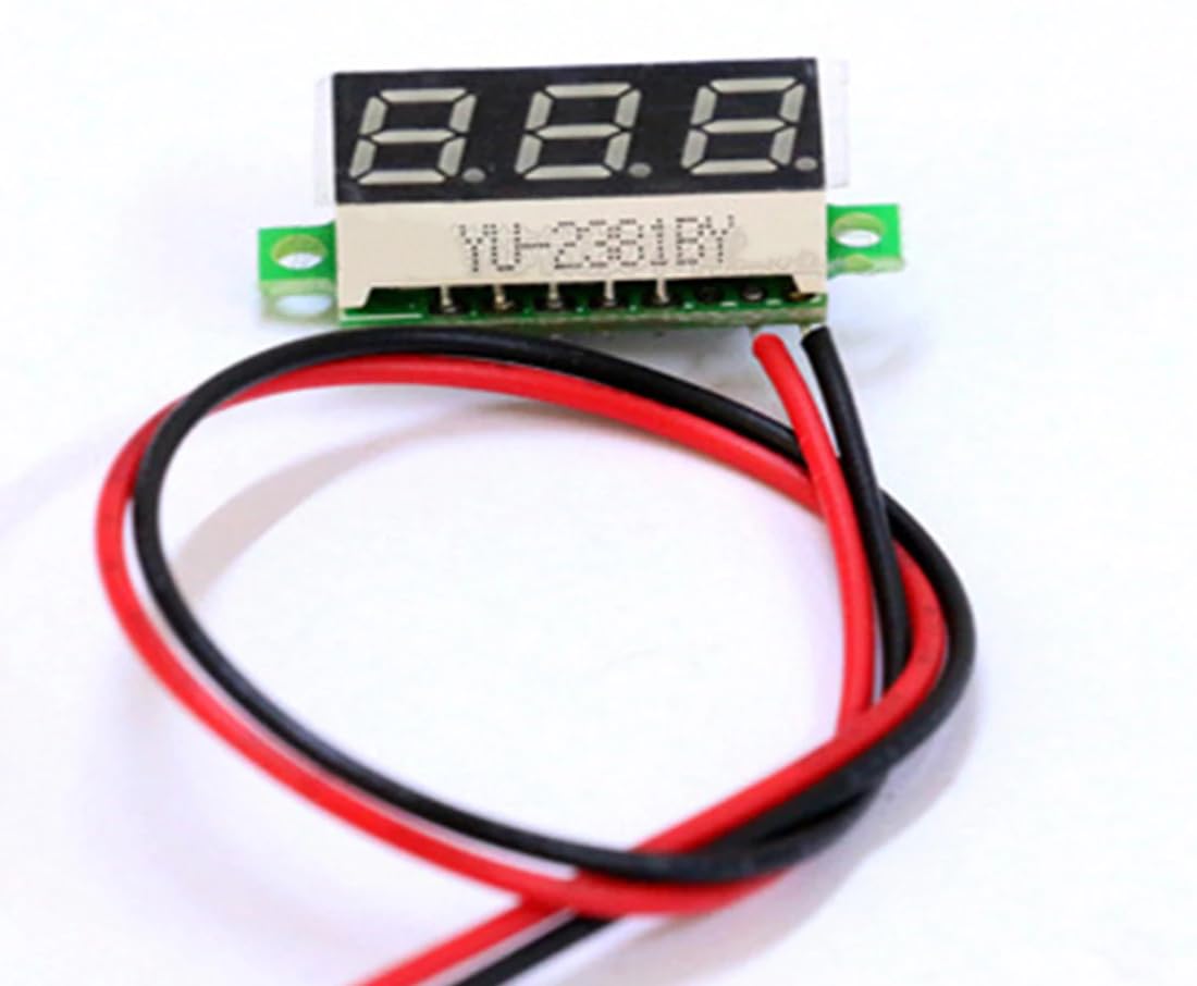 CentIoT - Mini Digital Voltmeter 0.28inch LED Display - 2.5-30V DC Two Wire