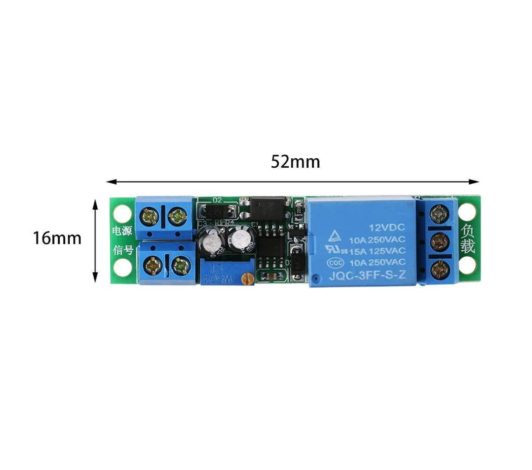 CentIoT - NE555 12V automotive time delay relay module - upto 25 sec