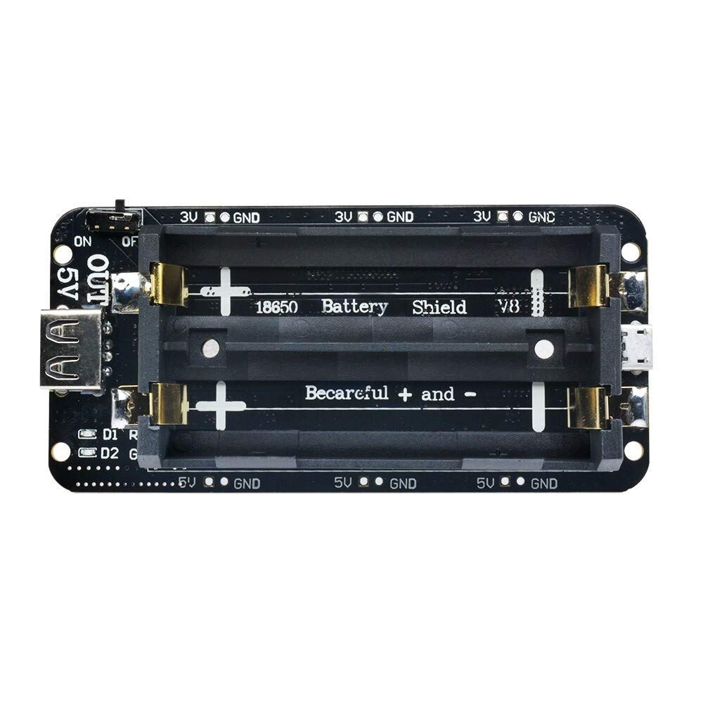 CentIoT® - Lithium Battery Shield - Rechargeable - Power Bank Battery Charging Module - for Raspberry Pi, WiFi Router, arduino ESP8266, ESP32