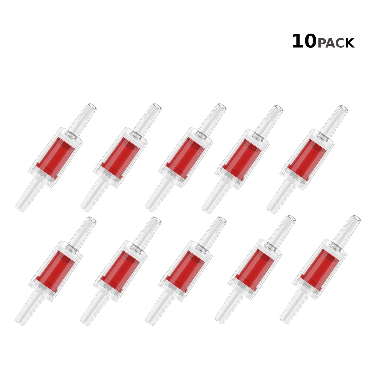 CentIoT - One-Way Non-Return Inline Check Valve - Plastic Transparent - for Water Co2 oxygen Aquarium air pump fish tank (4MM Black)