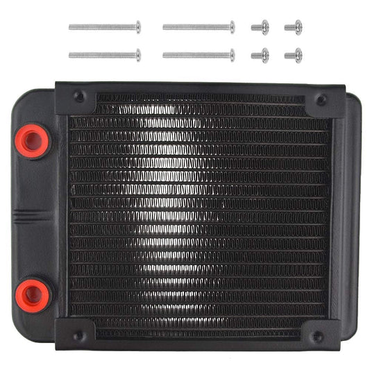 CentIoT - Water Cooler Radiator Heat Exchanger (Aluminum 1/4inch threaded nozzle 120mm)
