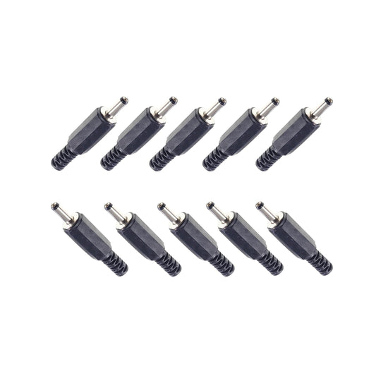CentIoT - DC Power Plug Female - Cable Mount with Plastic case (3.5 x 1.35mm, 9mm Long pin - Pack of 10)