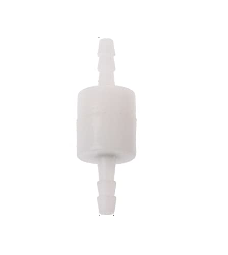 CentIoT - One-Way Non-Return inline check valve - plastic White - for Water fuel gas liquid