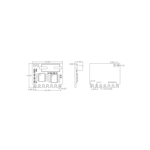 SRX885 433MHz - Superheterodyne Long Distance ASK Wireless Receiver Module - With Multi-function ev1527 digital Decoding