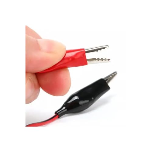 CentIoT - 4mm Banana Plug To 35mm Alligator/Crocodile Clip Red Black Test Probes Pair 1meter